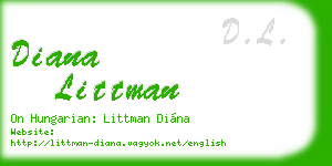 diana littman business card